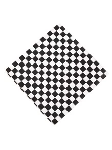 1套/100入黑白格子防油紙墊，廚房托盤，漢堡，薯條和麵包籃用，空氣炸鍋廚房免清洗紙，烤盤防油紙 - 黑與白 - 查看 5