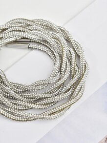 閃閃發光水鑽裝飾的,金屬亮絲適用於運動鞋和高跟鞋