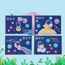 1 Cuaderno De Dibujo De Graffiti De Dibujos Animados Para Niños - Azul - Ver 1