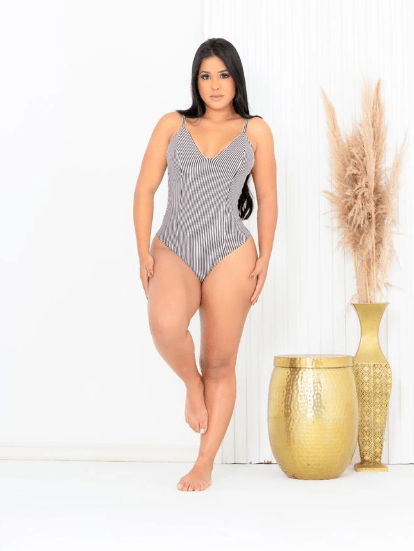 Women Bodysuits - Blanco y Negro - Ver 1
