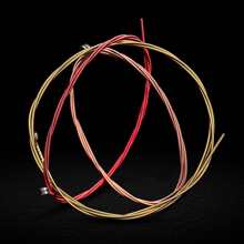 Amishop 6pcs Folk Acoustic Guitar String Brass Rose Copper Color - Gold - View 4