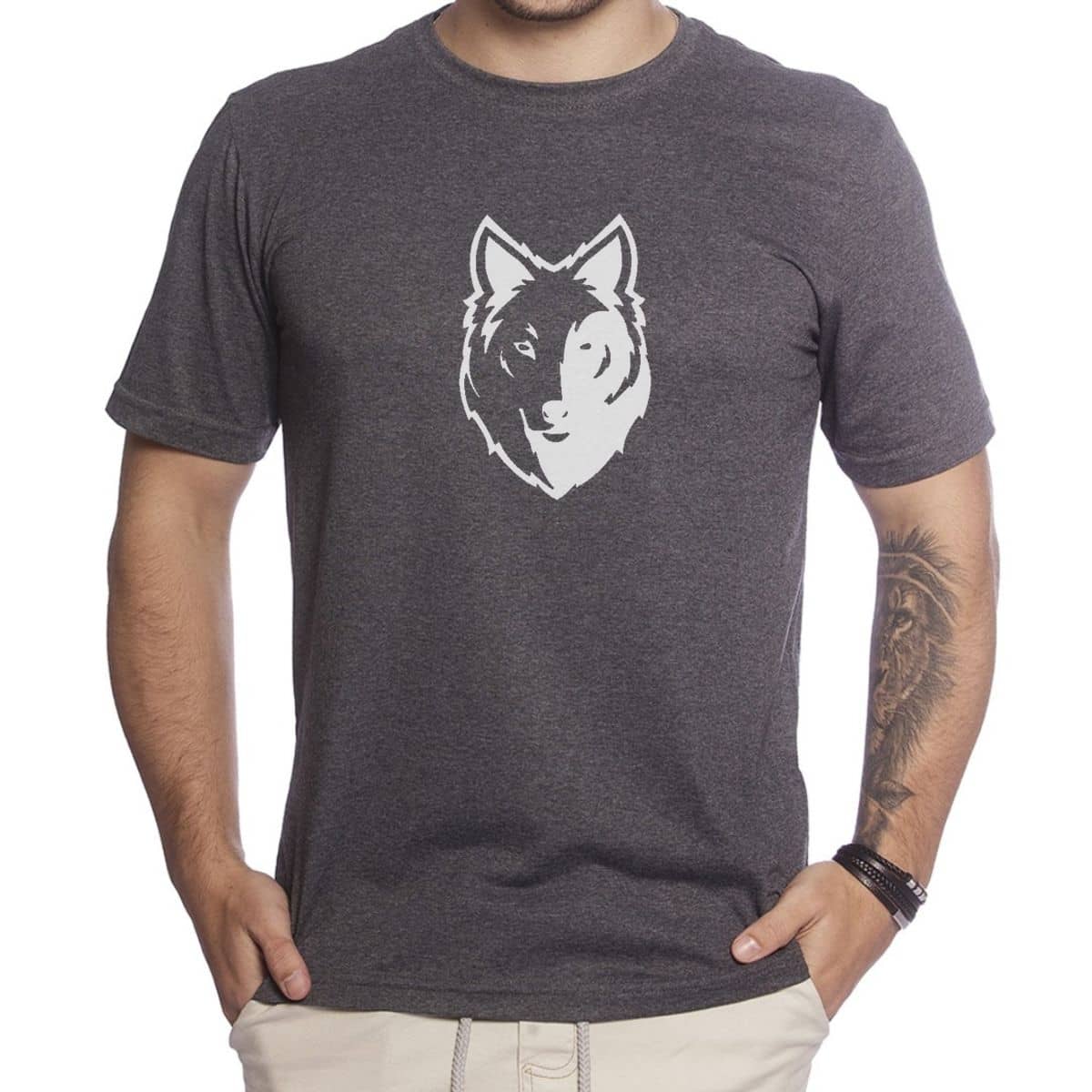 Men T-Shirts - 深灰色 - 查看 1