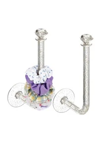 1 móc Acrylic màu vàng và hồng không cần khoan, giá đỡ băng đô trong suốt để cất giữ và treo, tiệc tiết lộ giới tính, hoàn hảo cho sinh nhật, đám cưới, tiệc tùng, món quà hoàn hảo cho đồng nghiệp, bạn bè và gia đình, trở lại trường - Nhiều màu - Xem 6