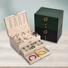 白色3層首飾盒 - 白色三層首飾盒 - 查看 1