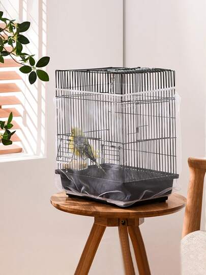 Shaped Net Yarn Bird Cage Cover For Cage And Bonsai, Dustproof Mesh Birdcage Mesh Cover For Small/medium/large Cage