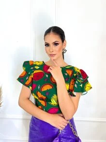 Women Tops - 軍綠色 - 查看 5