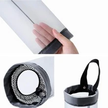 1入組廚房垃圾袋收納袋-塑料袋架,網狀分配器,可清洗和可摺疊! - 黑色 - 查看 4