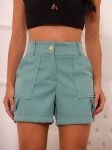 Women Shorts - Màu xanh Cadet - Xem 3