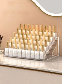 1pc Detachable Multi-Layer Cosmetic Storage Rack With Buckles, For Skincare And Nail Polish Organization,For Holiday Beach, Bathroom Collection, Bedroom Collection, Large Capacity