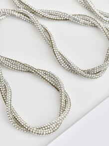 閃閃發光水鑽裝飾的,金屬亮絲適用於運動鞋和高跟鞋