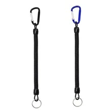 1pc Retractable Fishing Rope With Phone Line Shape, Fishing Lure Tool Rod Protection Rope - Black - View 4