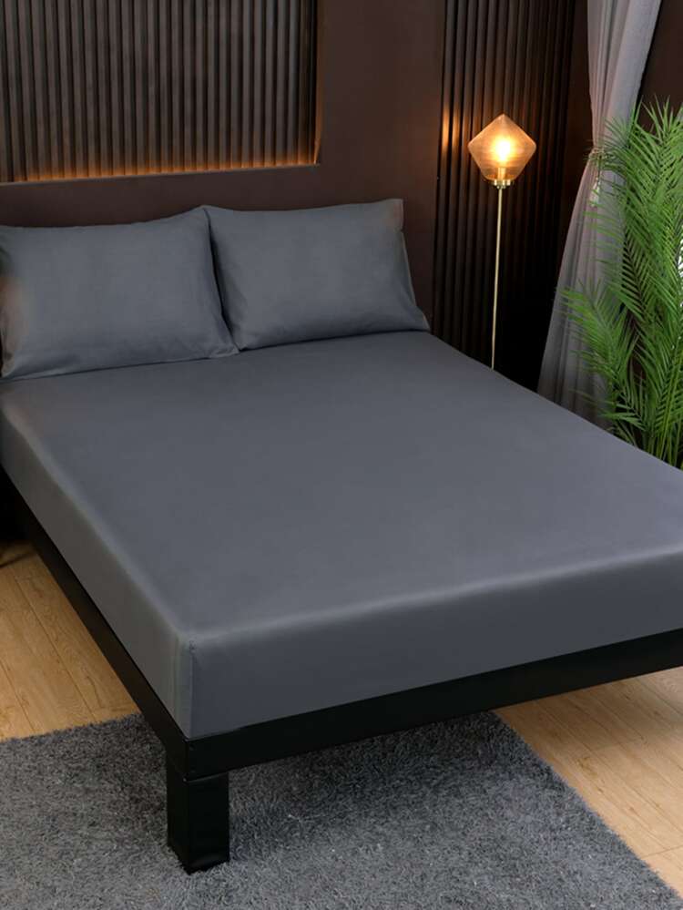 Fashion Solid Color Thickened Flannel Bed Cover For Single/double Bed, Multi Size Option - 138cm*190cm - View 6