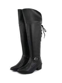 Women Fashion Boots - 黑色 - 查看 4