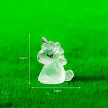 6pcs/Set Miniature Landscape Creative Animal Cartoon Unicorn Figurines Diy Car Accessories Night Light Doll Best Gifts Birthday