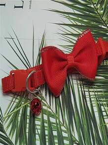 5pcs Random Pet Collars - Dog & Cat Bowknot Collar, Neck Strap, Pet Supplies - Multicolor - View 3