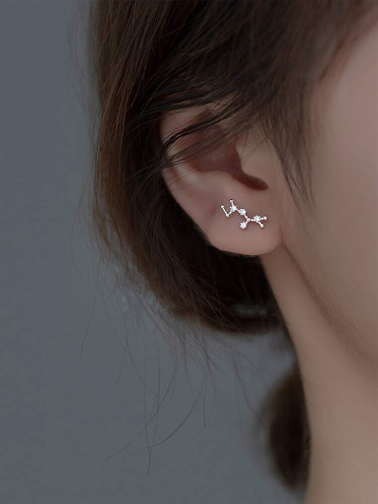 925スターリングシルバー サジタリアス かっこいい ピアス 男女兼用