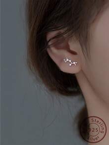   スターリングシルバー　ピアス 925スターリングシルバー サジタリアス かっこいい ピアス 男女兼用