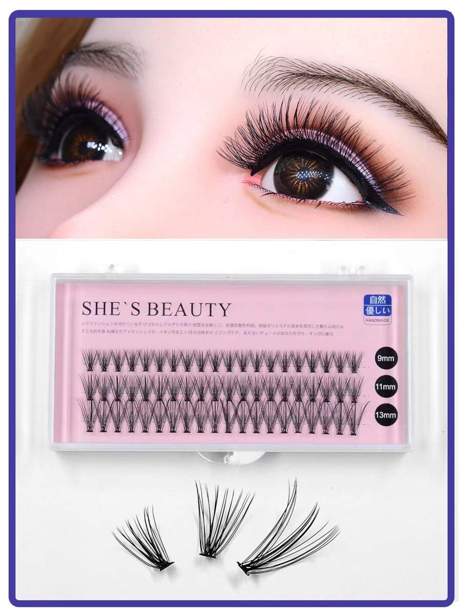 36 pestañas postizas clásicas diarias de larga duración - Negro - Ver 1