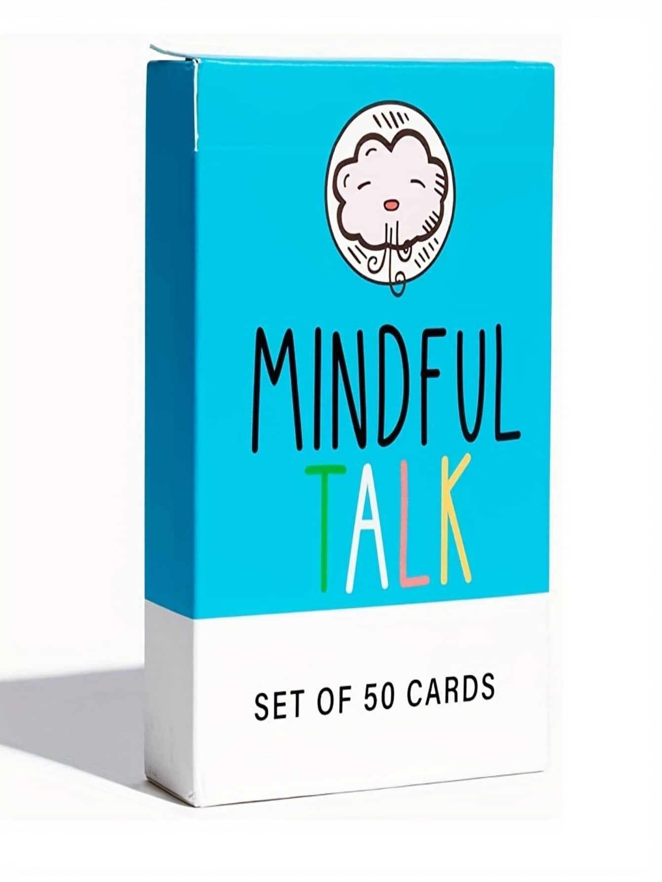 Mindful Talk Cards: A Fun & Engaging Mindfulness Game For Kids & Parents To Foster Authentic & Meaningful Conversations - Blue - View 1