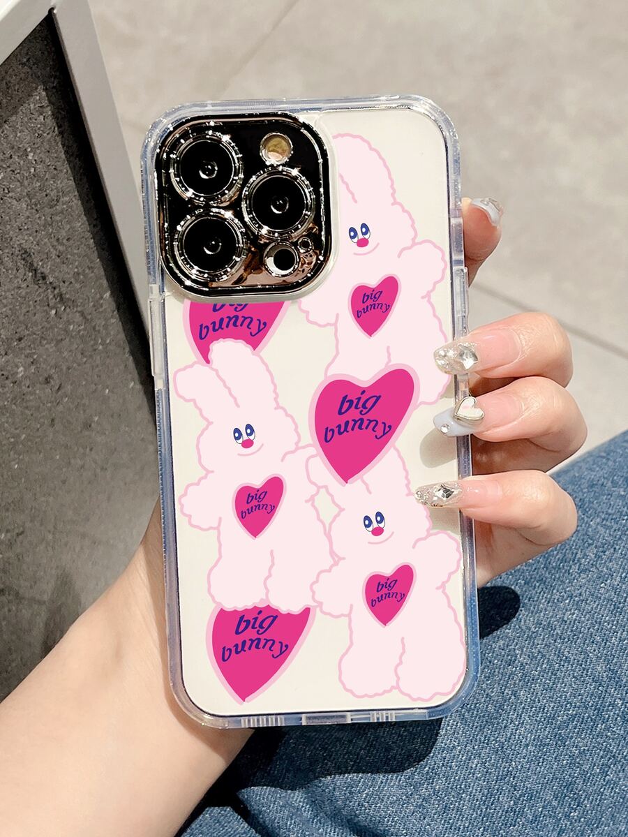 Cartoon Rabbit Clear Phone Case - Clear - View 1