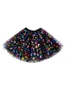 芭蕾舞裙公主亮片三层裙派对裙女士秋季服装