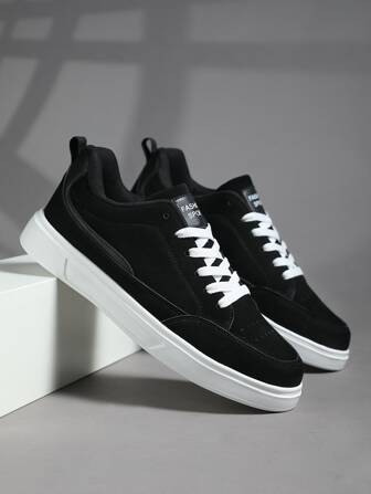 男士运动鞋，男士休闲鞋，时尚个性街头学生帅气鞋，系带男鞋，男士滑板鞋