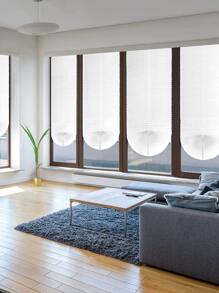 1pc Zebra Roller Blind For Room Darkening, French Doors, Kitchen, Bathroom Window Covering - White - View 9