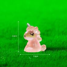 6pcs/Set Miniature Landscape Creative Animal Cartoon Unicorn Figurines Diy Car Accessories Night Light Doll Best Gifts Birthday