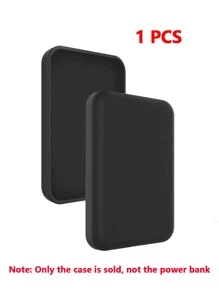 適用於蘋果無線充電行動電源的保護套，防摔MagSafe外置電池霧面殼 - 黑色 - 查看 8