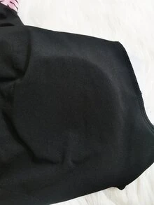 Women's Two-Piece Swimwear, Black Floral Long Sleeve Tankini, Split Swimwear, Sporty Surfing Suit