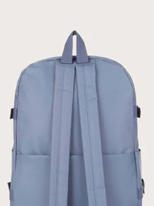 5pcs/set Decorative College Style Kid's Combination Bag With Pendant - Blue - View 3