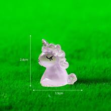 6pcs/Set Miniature Landscape Creative Animal Cartoon Unicorn Figurines Diy Car Accessories Night Light Doll Best Gifts Birthday