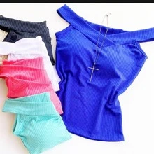 Women Blouses - 紅木色 - 查看 1