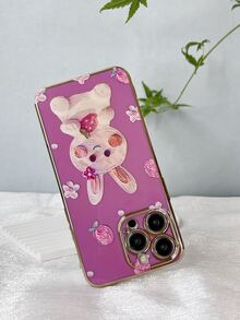 Carcasă de telefon cu iepure de desene animate - Violet - Vizualizare 4