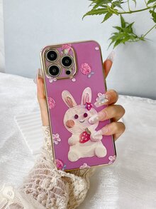 Carcasă de telefon cu iepure de desene animate - Violet - Vizualizare 3
