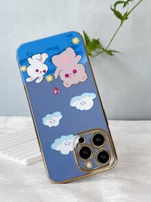 Cartoon Bear Phone Case,International Version, Not The Domestic Version - Blue - View 4