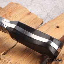 1 pc outdoor heavy duty fixed blade knife comping knife with leather sheath survival knife