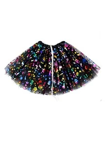 芭蕾舞裙公主亮片三层裙派对裙女士秋季服装