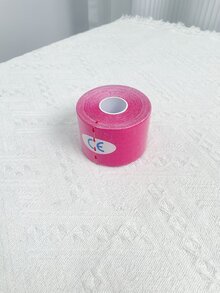 肌肉彈性繃帶,膝蓋和肘部支撐健身保護器材運動膠帶 - 粉色 - 查看 3