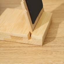 1pc Bamboo & Wood Jewelry Display Stand For Necklaces, Bracelets, Pendants, Ideal For Live Streaming Room, Jewelry Counter, Dressing Table Decoration - Black - View 6