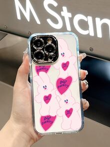 Cartoon Rabbit Clear Phone Case - Clear - View 2