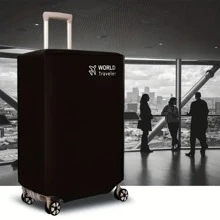 Luggage Cover Dustproof Bag For Suitcase, Travel Luggage Protective Cover For 28/30 Inch SuitcaseLuggage Covers Suitcase Protective Cover For Holiday For Vacation Travel Essentials Travel Accessories - Black - View 1