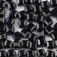 批發散裝方形剪裁捷克水晶珠子,適用於珠寶製作diy,尺寸有3mm,4mm,6mm和8mm