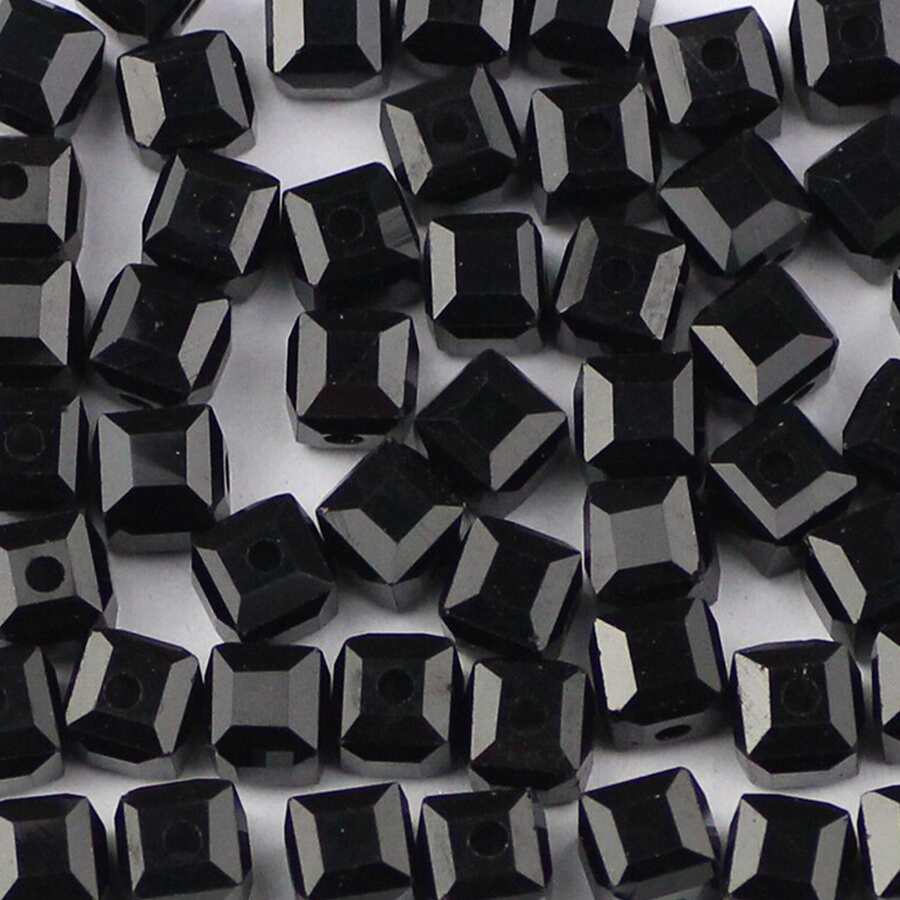 批發散裝方形剪裁捷克水晶珠子,適用於珠寶製作diy,尺寸有3mm,4mm,6mm和8mm