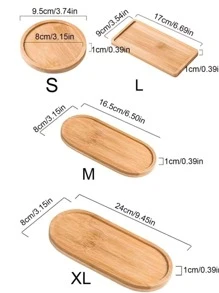 1个竹制浴室托盘，波西米亚风格多功能桌面收纳篮，适用于浴室、餐桌、厨房、卧室、办公室，多种尺寸可选，家居装饰，浴室配件，女士礼物 - 卡其色 - 查看 2
