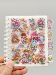 170入組啞面日記紙貼紙,預裁剪彈頭筆記用品