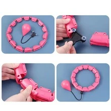 1 件智能健身圈，用于锻炼腹部肌肉和瘦腰 - 粉色 - 查看 4