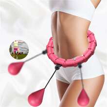 1 件智能健身圈，用于锻炼腹部肌肉和瘦腰 - 粉色 - 查看 1