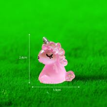 6pcs/Set Miniature Landscape Creative Animal Cartoon Unicorn Figurines Diy Car Accessories Night Light Doll Best Gifts Birthday