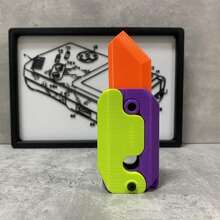 成人坐立不安玩具，3D 打印坐立不安刀玩具，EDC 坐立不安玩具感官玩具缓解焦虑压力玩具，非常适合 ADHD、ADD 和（1 件颜色随机） - 彩色 - 查看 8